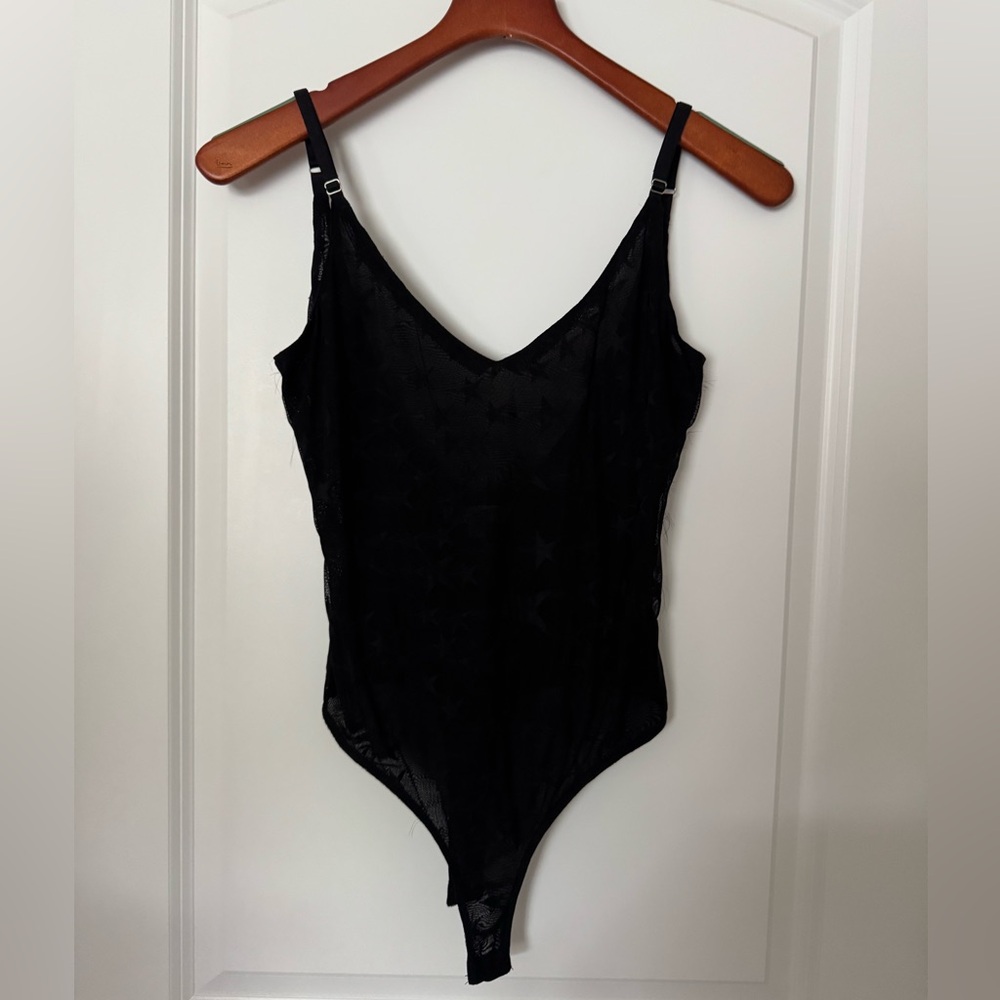 Wild Honey Black Strappy Bodysuit